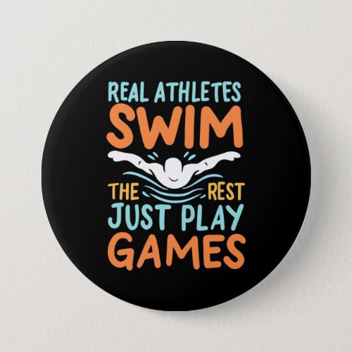 Real Athletes Swim Button