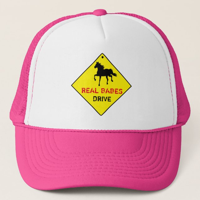 Real Babes DRIVES - Trucker Hat (Front)