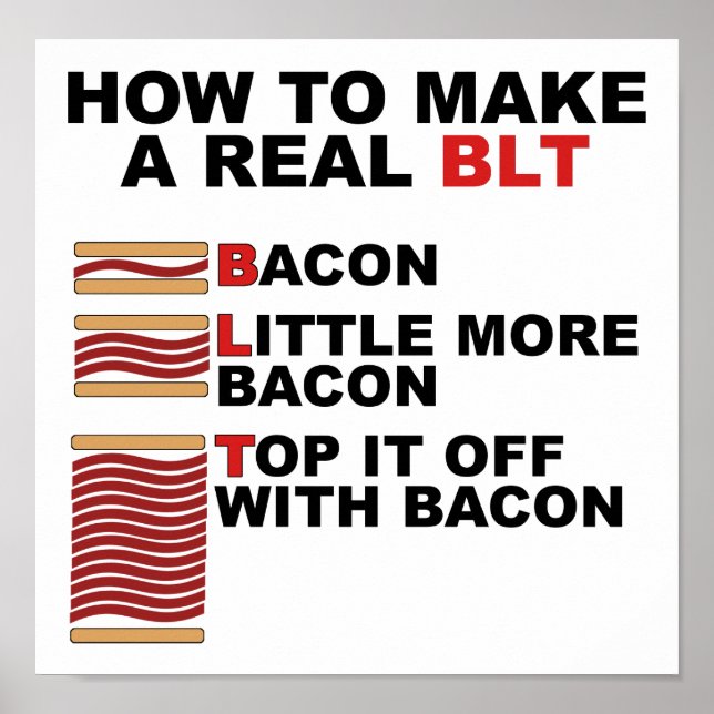 Real BLT Funny Poster (Front)