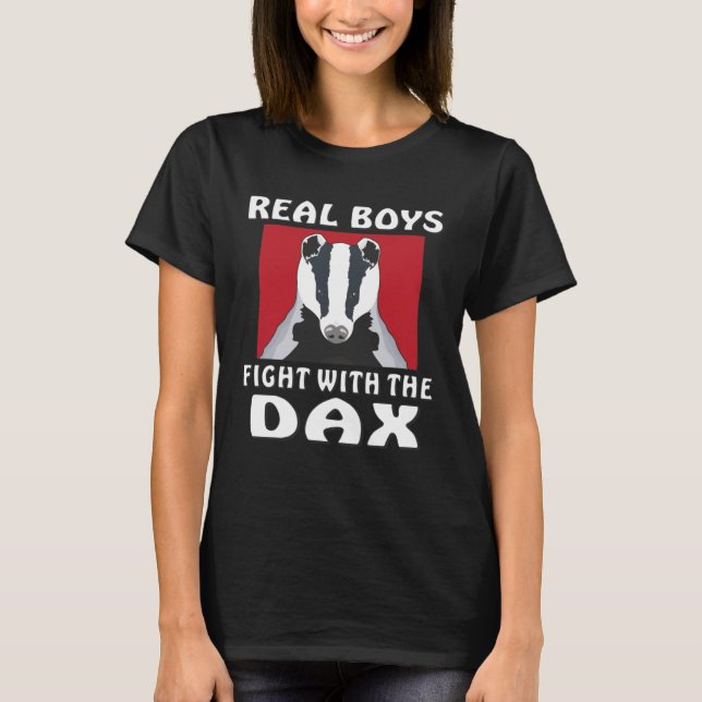 Real Boys Fight With The Dax Purse Stock Trader Tr T-Shirt (Front)