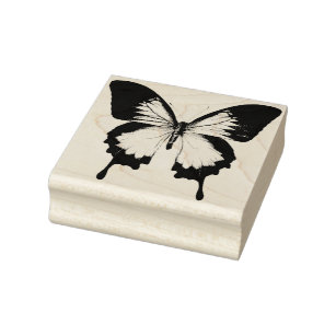 Real Butterfly Rubber Art Stamp