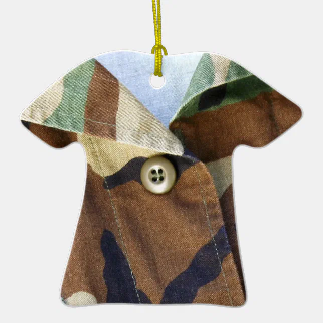 Real Camouflage Shirt Ornament (Front)