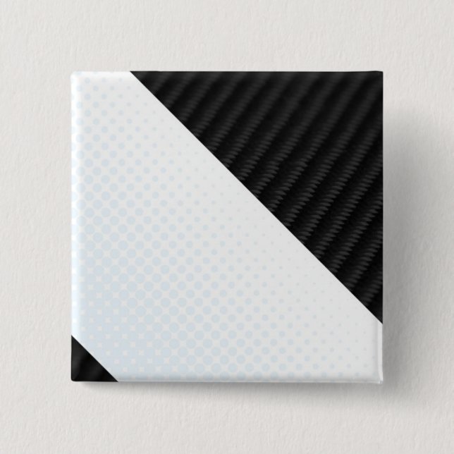 Real Carbon Fiber and Halftone Textured Layout Button (Front)