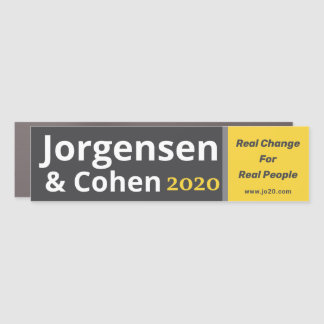 Real change for real people. car magnet