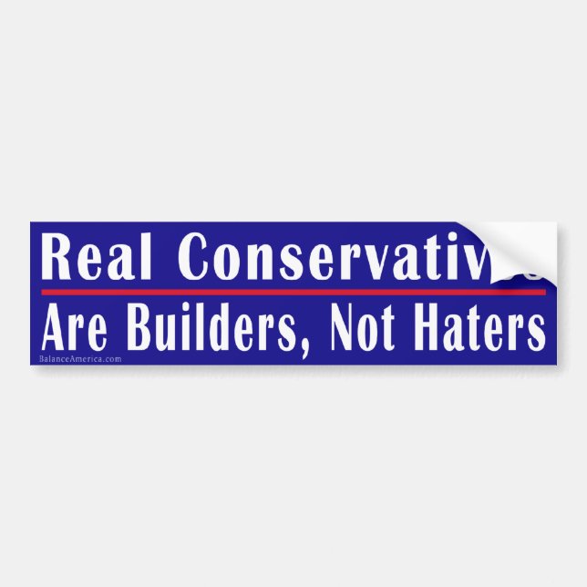 Real Conservatives 1 Bumper Sticker (Front)