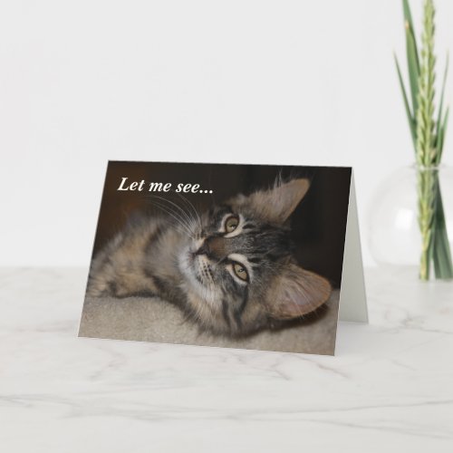 Real Cool Cat Birthday Card