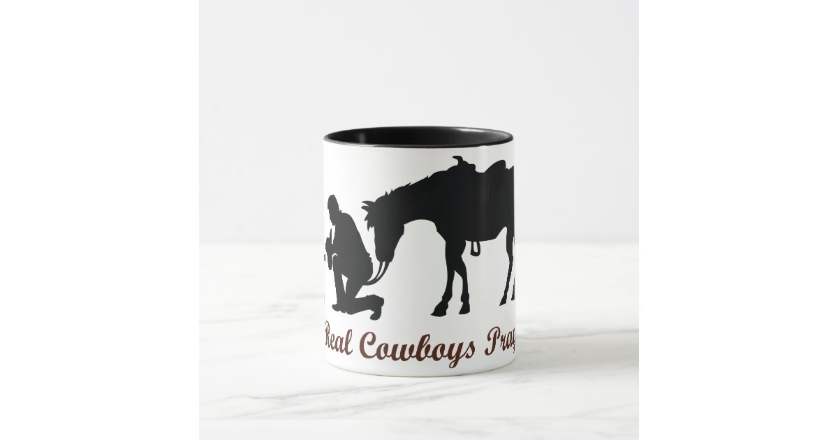 REAL COWBOYS PRAY TRAVEL MUG