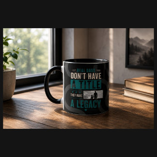 Real Dads Have a Legacy Personalized Photo Mug