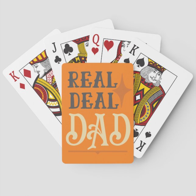 Real Deal Dad Father's Day Poker Night Cards (Back)