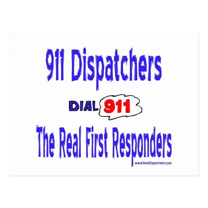 Real Dispatcher 911 Postcard