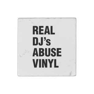 REAL DJ's ABUSE VINYL Stone Magnet