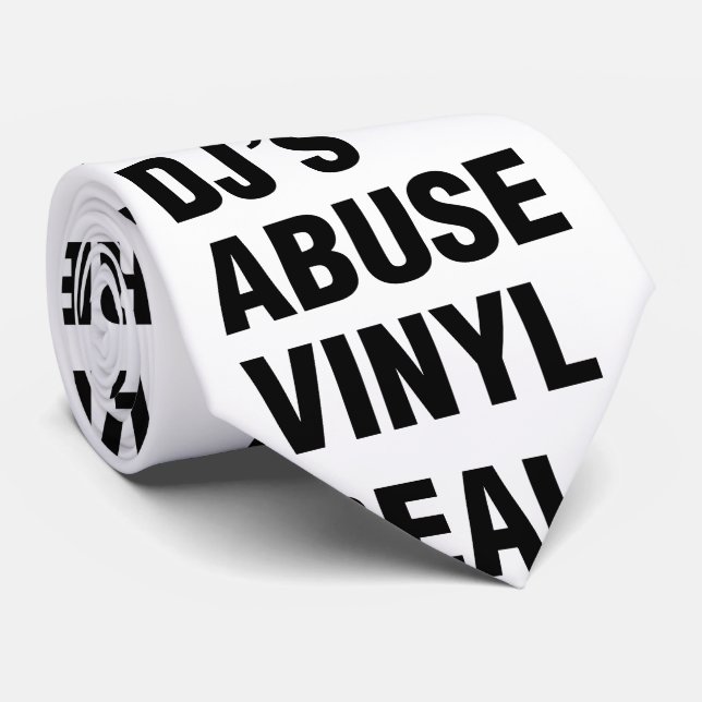 REAL DJ's ABUSE VINYL Tie (Rolled)