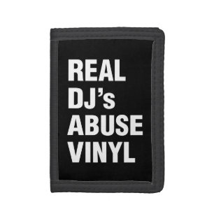 REAL DJ's ABUSE VINYL Tri-fold Wallet