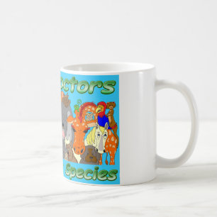 Real doctors treat all species - full color coffee mug