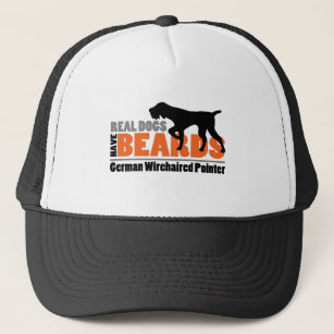 Real Dogs Have Beards - German Wirehaired Pointer Trucker Hat