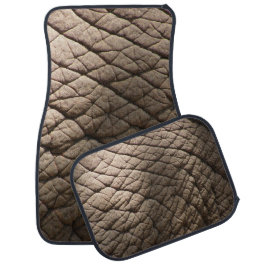 Real Elephant Skin Texture, Wrinkled. Car Floor Mat