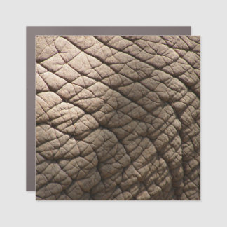 Real Elephant Skin Texture, Wrinkled. Car Magnet