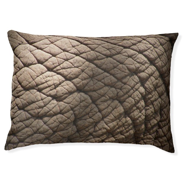 Real Elephant Skin Texture, Wrinkled. Pet Bed (Front)