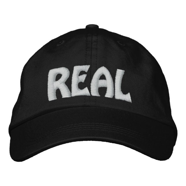 REAL EMBROIDERED BASEBALL CAP (Front)