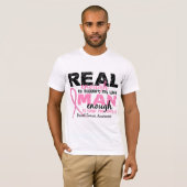 Real Enough Man Enough Wife 2 Breast Cancer T-Shirt (Front Full)