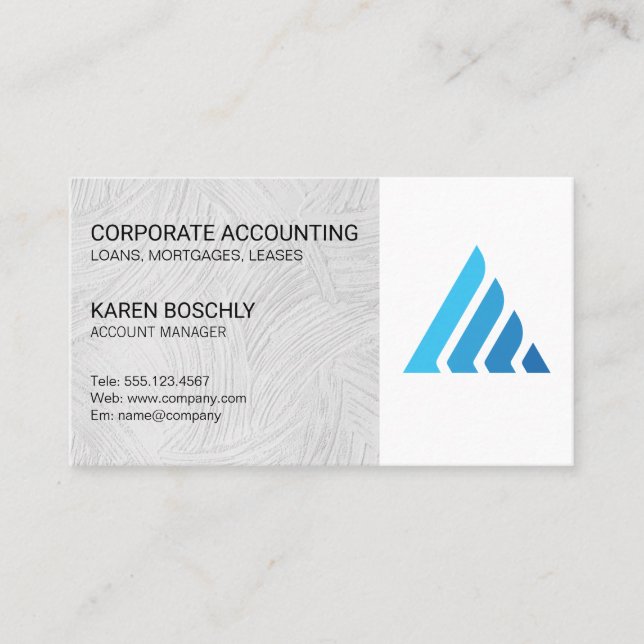 Real Estate | Account Manage | Corporate Logo Business Card (Front)