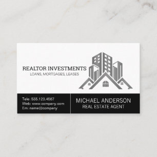 Real Estate Agency Buildings Business Card