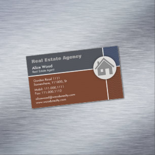 Real Estate Agency Professional Magnetic Business Card