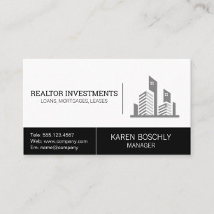 Real Estate Agency   Property Management Business  Card