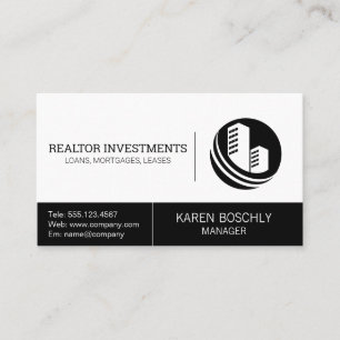 Real Estate Agency   Property Management Business Card