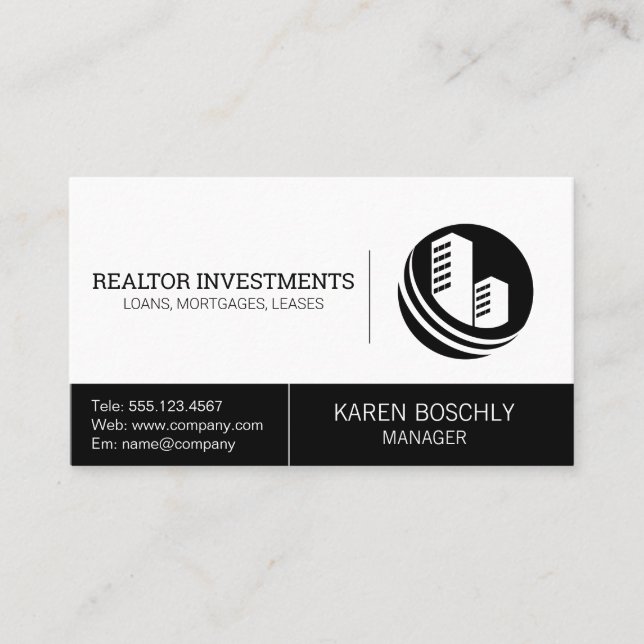 Real Estate Agency | Property Management Business Card (Front)