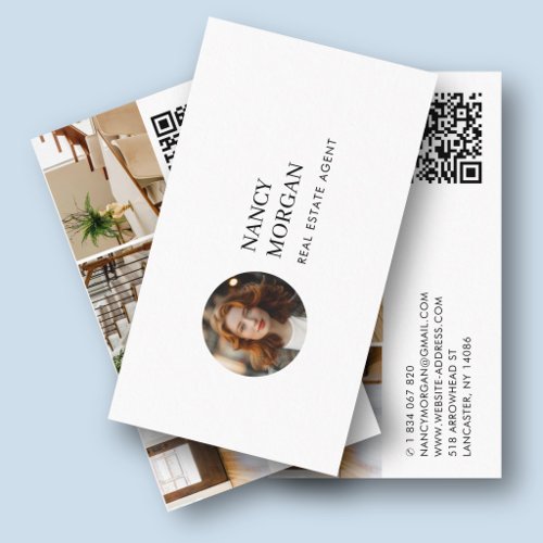Real Estate Agent 3 Photo Collage Business Card