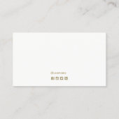 Real Estate Agent  Add Photo Key Logo Business Business Card (Back)