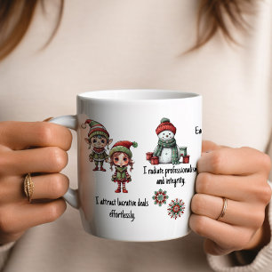Real Estate Agent Affirmations Christmas Coffee Mug