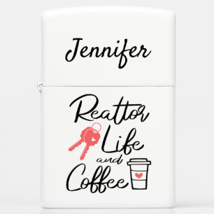 Real Estate Agent Broker Gift Coffee Lover Realtor Zippo Lighter