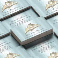 Real Estate Agent Broker Gold House Blue Business Card