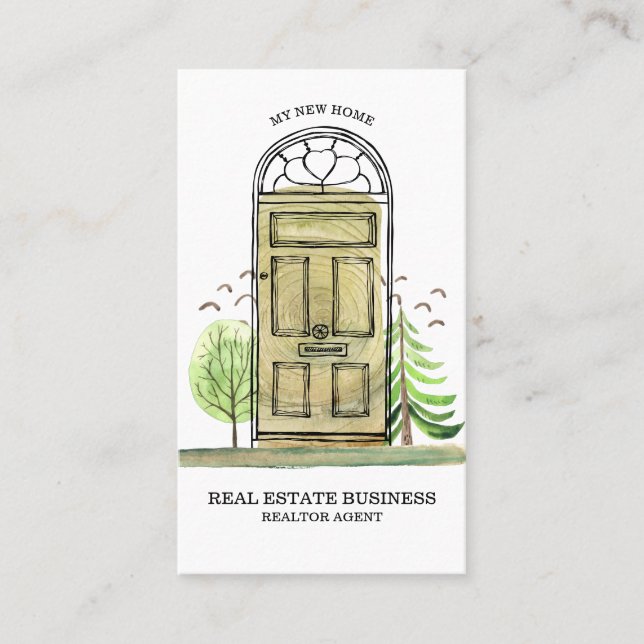 Real Estate Agent Broker New Home Business Card (Front)