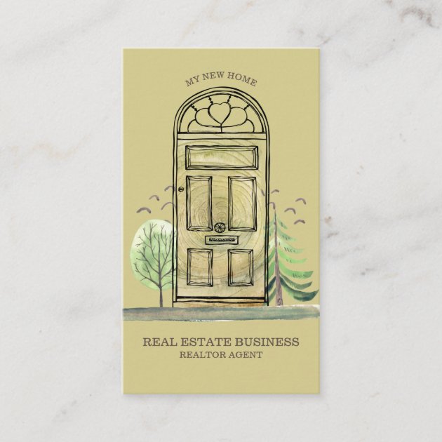 Real Estate Agent Broker New Home mowing Business Card