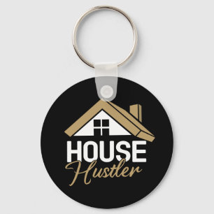 Real Estate Agent Broker Realtor House Hustler Keychain