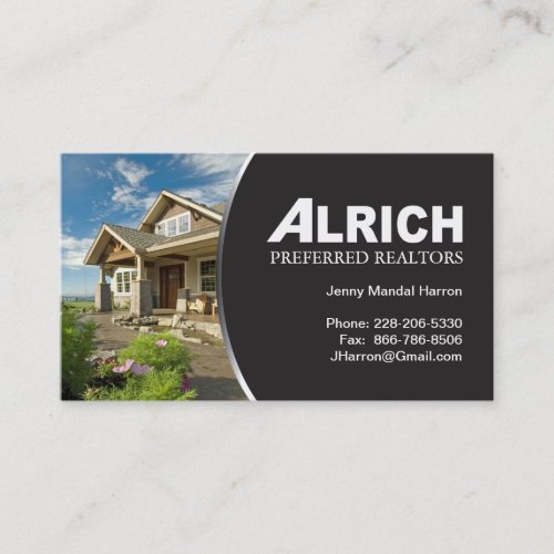 Real Estate Agent Business Card