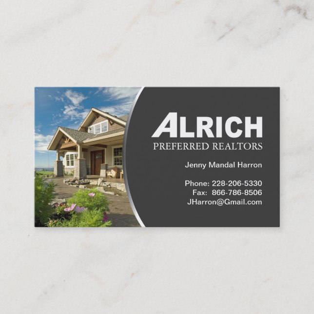 Real Estate Agent Business Card (Front)