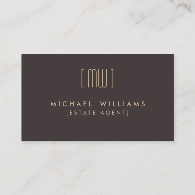 Real estate agent business card (Front)