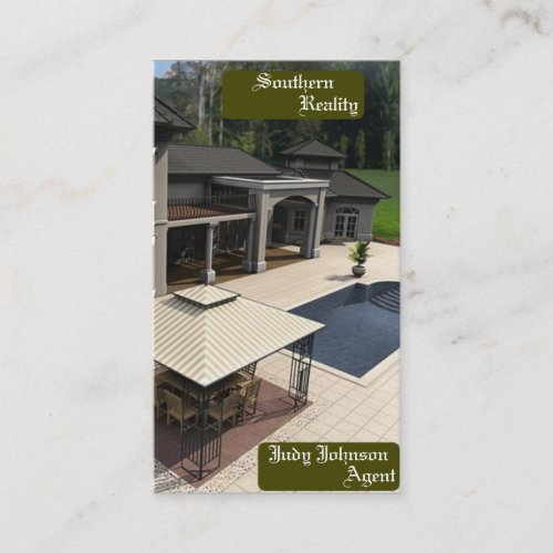 Real Estate Agent Business Card