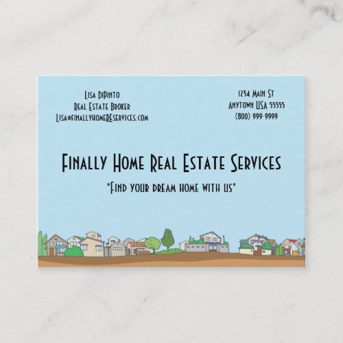 Real Estate Agent Business Card