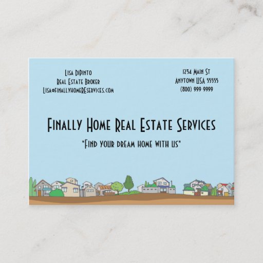 Customizable Real Estate Agent Business Card