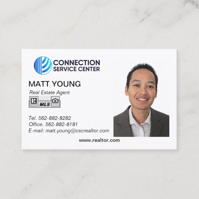 Real Estate Agent Business Card Design (Front)