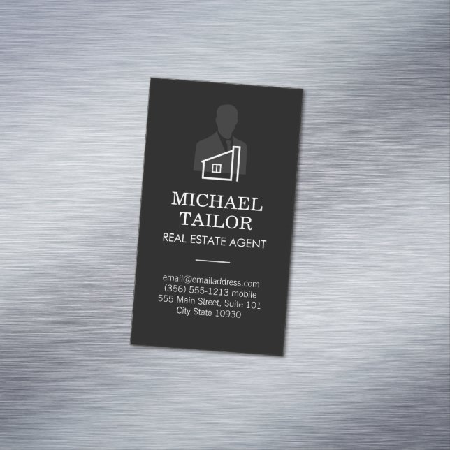 Real Estate Agent Business Card Magnet (In Situ)