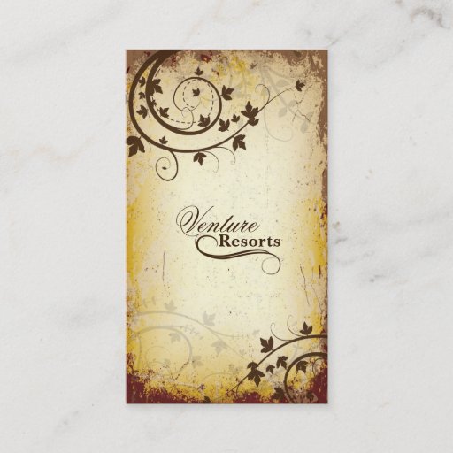 Customizable Real Estate Agent Business Card Vintage Brown