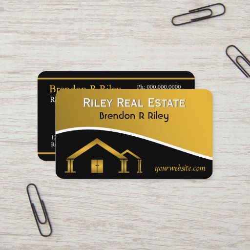 Customizable Real Estate Agent Business Cards