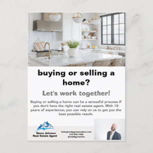 Real Estate Agent  Business Postcard