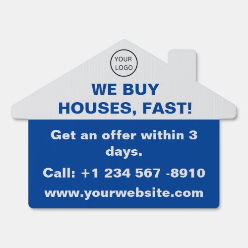 Real Estate Agent Business Sign_ We Buy Houses Sign